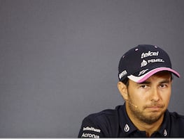 Video. Checo Pérez decepciona a la afición y abandona el GP de México por choque con Leclerc