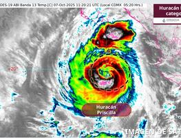 ¿Dónde impactará el huracán Priscilla y qué estados de México estarán en mayor riesgo?
