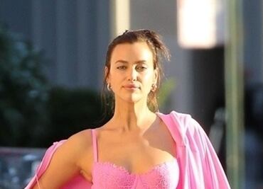 Irina Shayk se luce con lencería rosa durante sesión de fotos en NY