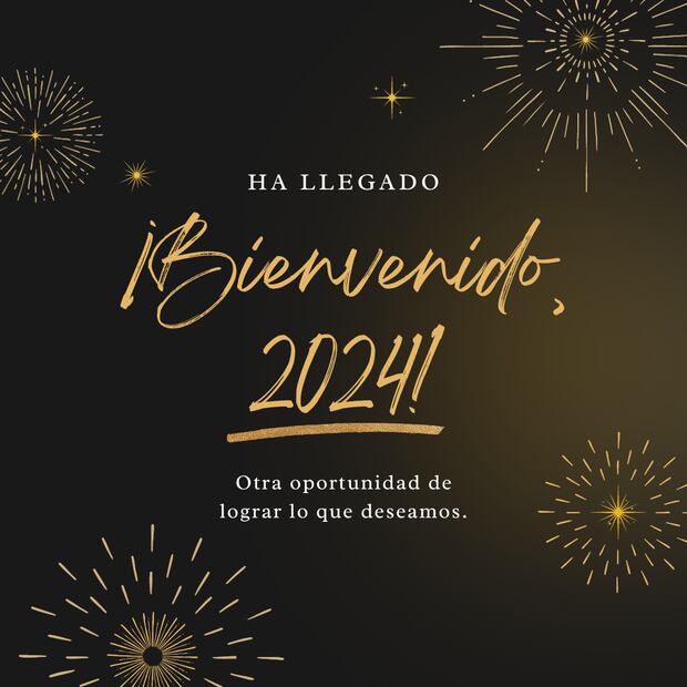 15 frases e imágenes bonitas para desear Feliz Año Nuevo 2024 y enviar por WhatsApp. Foto: Canva
