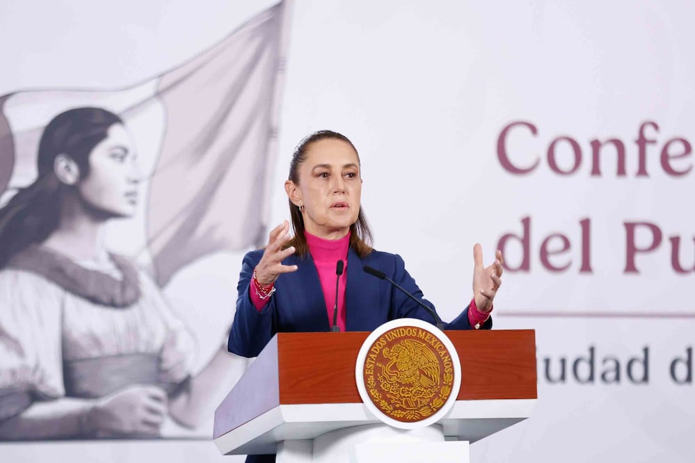 Sheinbaum pide a Estados Unidos atender a sus jóvenes para frenar la drogadicción y el consumo de fentanilo. Foto: Diego Simón Sánchez/EL UNIVERSAL