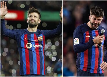 “Todo fue actuado”, Piqué besó a Clara Chía tras llorar en adiós al Barça