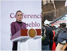 Sheinbaum confronta a la CNTE tras intento de bloqueo en Palacio Nacional: “No se entiende su protesta”