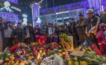Emotivos homenajes a Kobe Bryant se apoderan de Los Ángeles