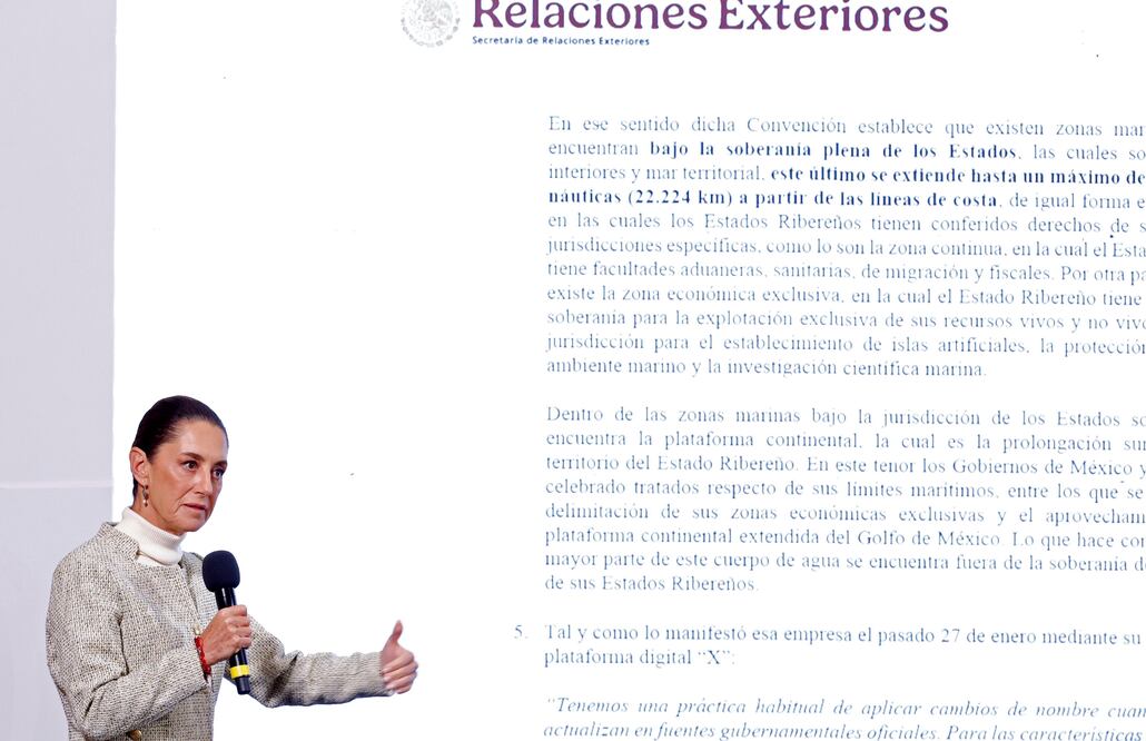 México pide en una carta a Google corregir lo que "erróneamente" llama 'Golfo de América'. EFE/ Sáshenka Gutiérrez