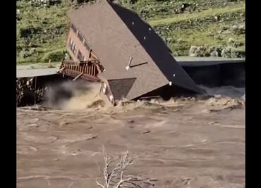 Inundaciones históricas en Parque de Yellowstone arrasan con cabañas y carreteras