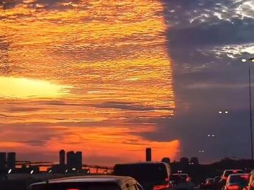 Misterioso fenómeno divide el cielo de Florida. ¿Realidad o Inteligencia Artificial?