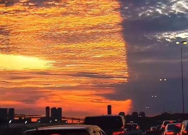 Misterioso fenómeno divide el cielo de Florida. ¿Realidad o Inteligencia Artificial?