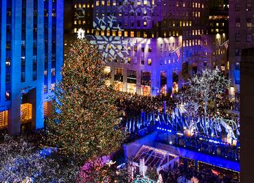 Anuncian fecha de encendido del árbol en el Rockefeller Center de NY