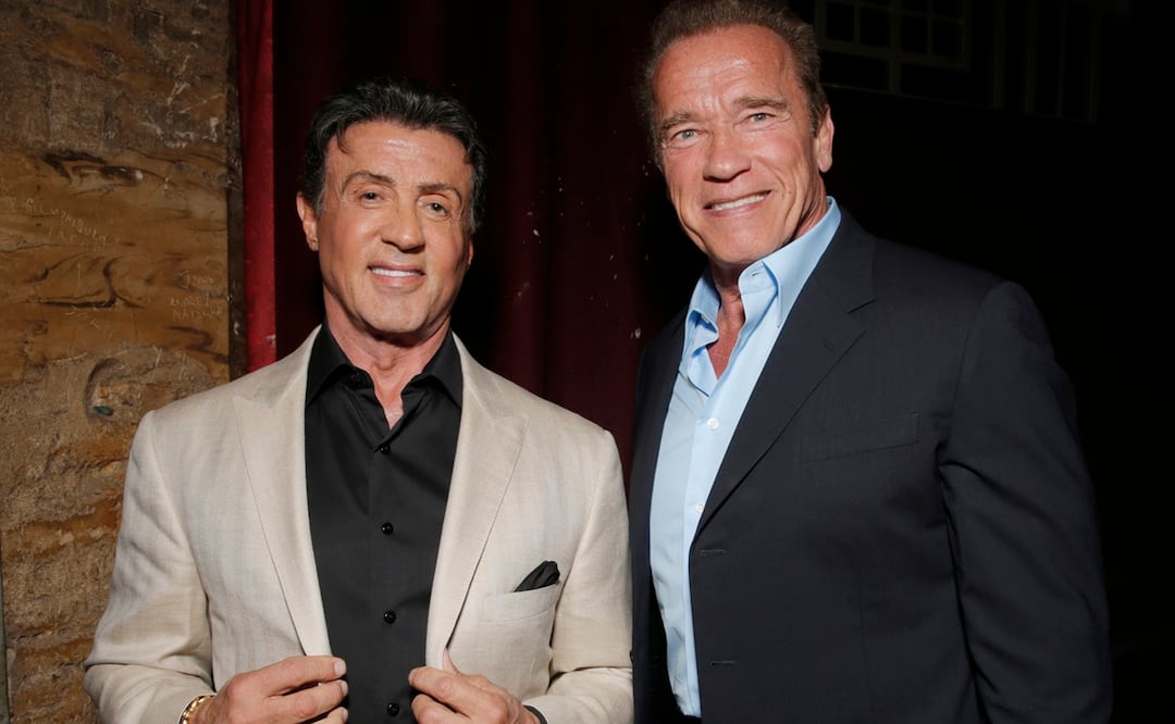 La rivalidad y amistad entre Stallone y Schwarzenegger: del odio a la amistad. Foto: AP