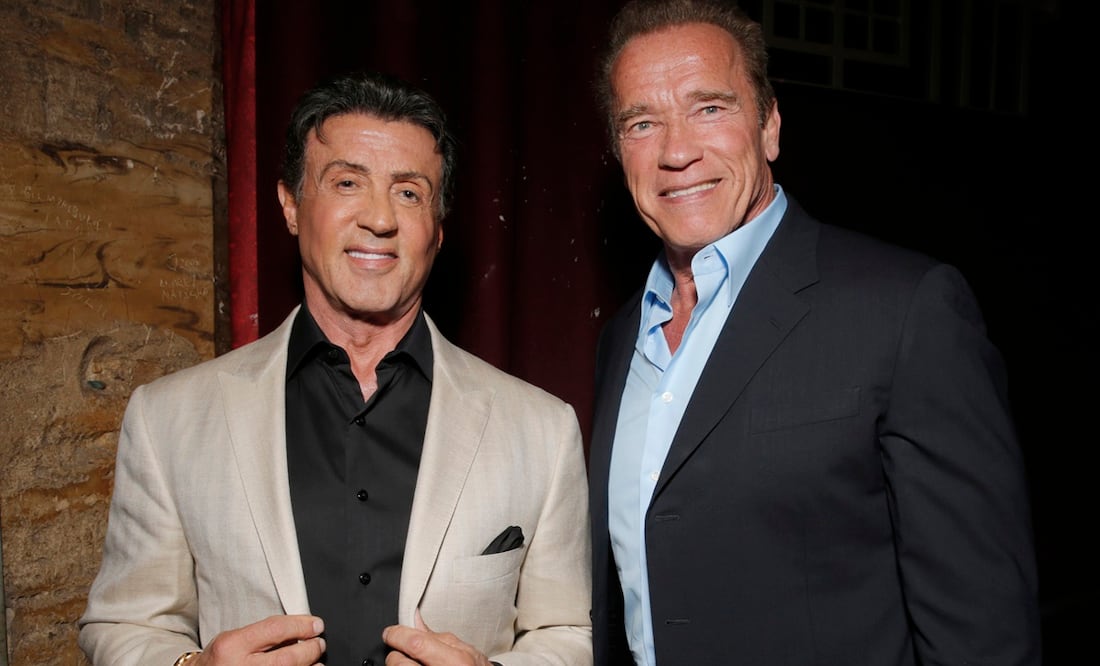La rivalidad y amistad entre Stallone y Schwarzenegger: del odio a la amistad. Foto: AP