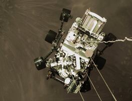 NASA publica increíbles imágenes de la llegada de Perseverance a Marte