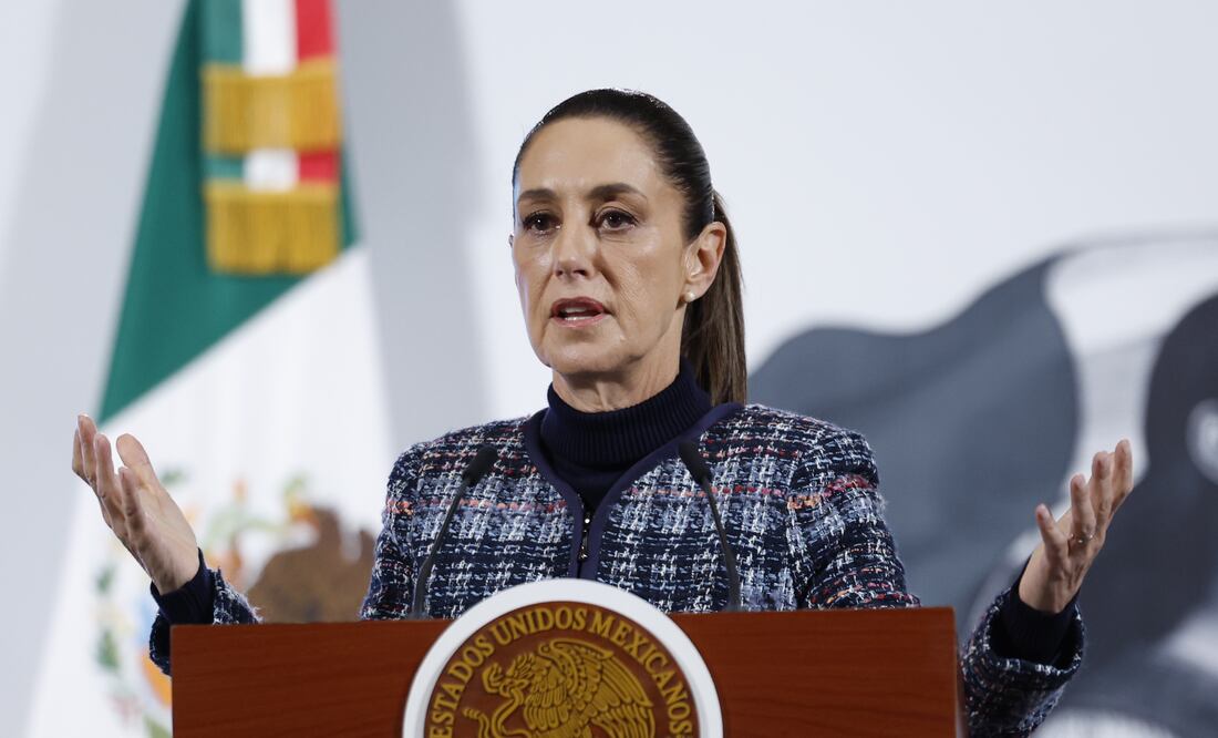 Sheinbaum niega que EU planee enviar tropas a México tras orden secreta de Trump. Foto: EFE