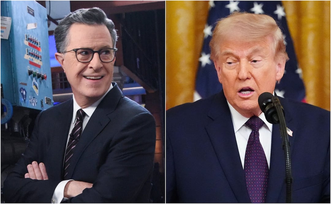 Stephen Colbert deja la televisión y Trump arremete: "Es el principio del fin" de los late night. Foto: AP /AFP