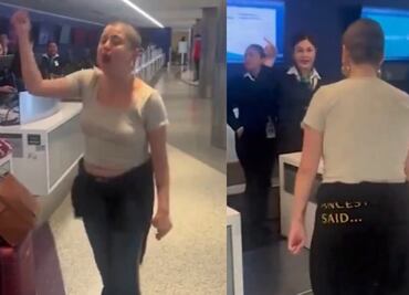 Pasajera enloquece contra aerolínea por un supuesto vuelo perdido; ¿se equivocó de terminal? VIDEO