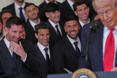 Messi en la Casa Blanca: aplaude discurso de Trump sobre Irán y el video se vuelve viral