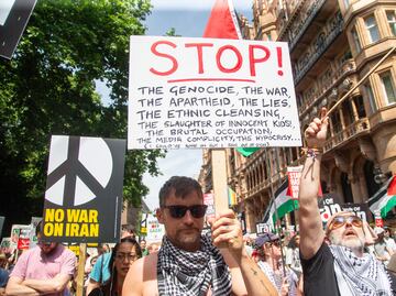 Miles marchan por Palestina en Londres: protestas crecen en Europa por conflicto en Medio Oriente