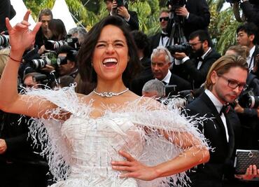 Michelle Rodriguez no deja el chicle ni en el Festival de Cannes