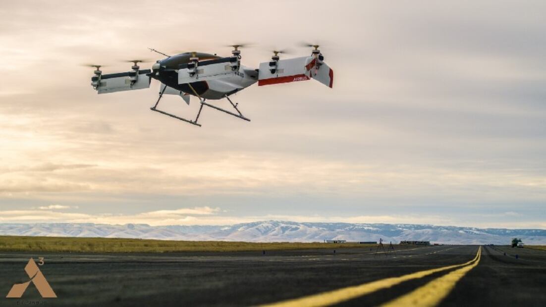 Taxi aéreo de Airbus logra con éxito su primer vuelo