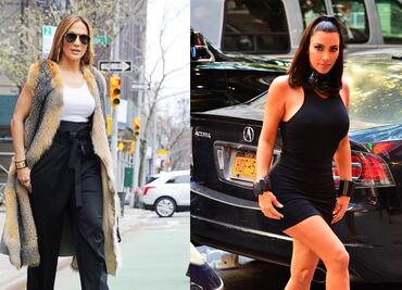 Las fotos inéditas de las sesiones de Jennifer Lopez y Kim Kardashian