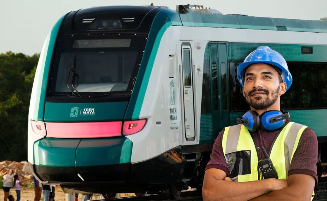 Tren Maya lanza vacante para albañiles mexicanos con primaria terminada: Requisitos, sueldo y cómo aplicar. Presidencia/ iStock/ Ridofranz