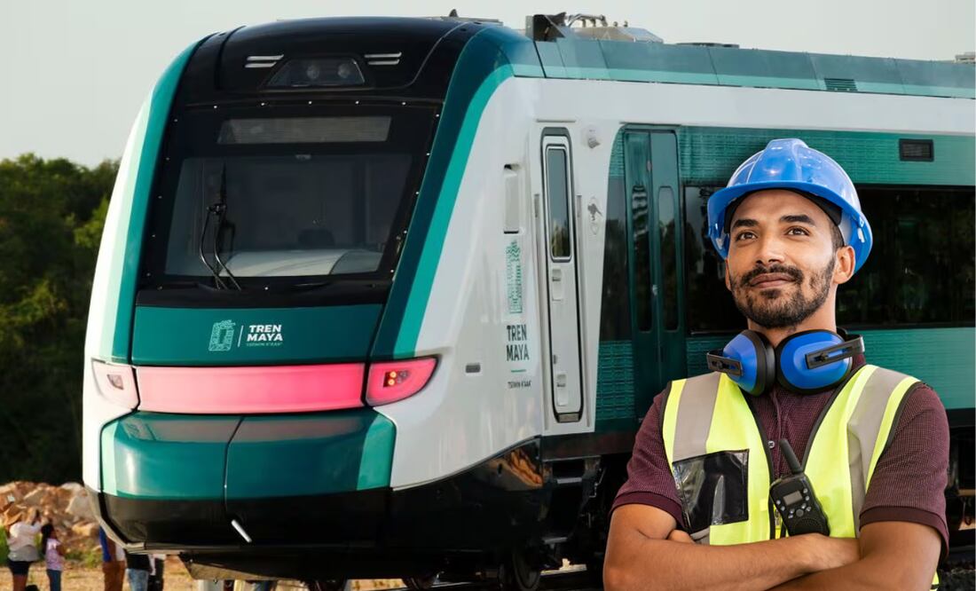 Tren Maya lanza vacante para albañiles mexicanos con primaria terminada: Requisitos, sueldo y cómo aplicar. Presidencia/ iStock/ Ridofranz