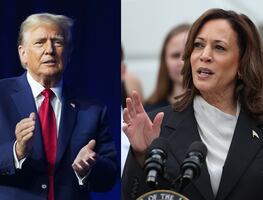 Kamala Harris aventaja ligeramente a Donald Trump, señalan encuestas