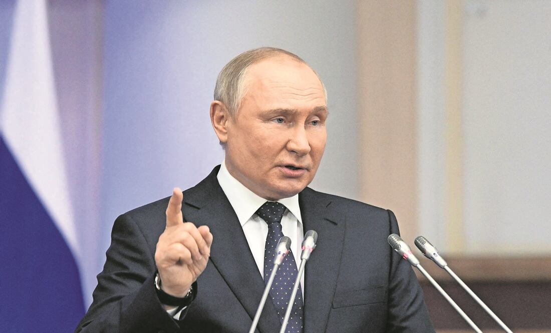 Putin: Potencia nuclear que apoye ataque contra Rusia será considerada agresora. (Photo by Alexey DANICHEV / SPUTNIK / AFP)