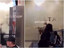 Video. Mujer agrede con extintor a trabajadores en aeropuerto de Atlanta