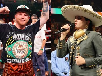 'Canelo'  Álvarez defiende a Camila Fernández tras críticas por equivocarse en el Himno Nacional