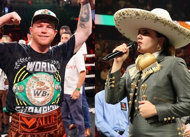 'Canelo' Álvarez defiende a Camila Fernández tras críticas por equivocarse en el Himno Nacional
