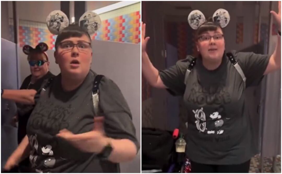 “Odio a los mexicanos”. Captan a mujer en Disneyland agrediendo a familia por hablar español. Foto: X