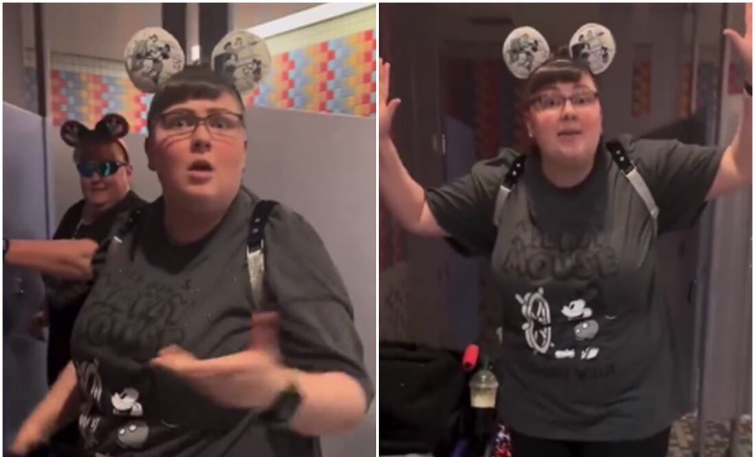 “Odio a los mexicanos”. Captan a mujer en Disneyland agrediendo a familia por hablar español. Foto: X