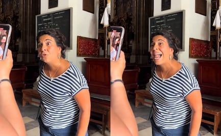 Mujer impide que extranjeras entren con short a una iglesia en CDMX; "es una muestra de libertinaje" VIDEO