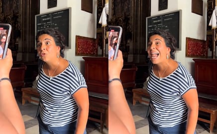 Mujer impide que extranjeras entren con short a una iglesia en CDMX; "es una muestra de libertinaje" VIDEO
