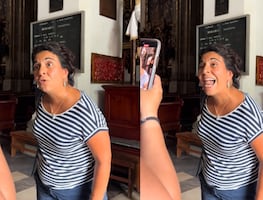 Mujer impide que extranjeras entren con short a una iglesia en CDMX; "es una muestra de libertinaje" VIDEO