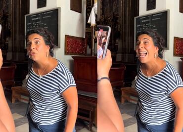 Mujer impide que extranjeras entren con short a una iglesia en CDMX; "es una muestra de libertinaje" VIDEO