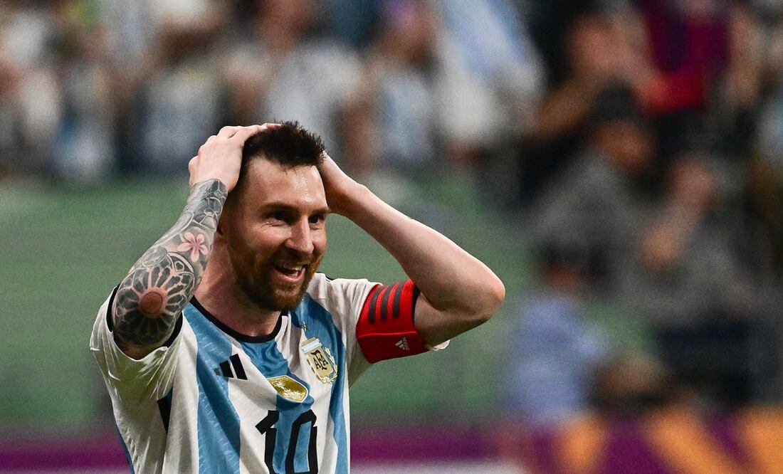 Miami pinta mural gigante de Lionel Messi para darle la bienvenida. Foto: AFP