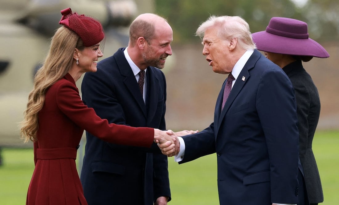 Donald Trump lanza inapropiado piropo a Kate Middleton frente a William y Melania; así reaccionaron. Foto: AFP