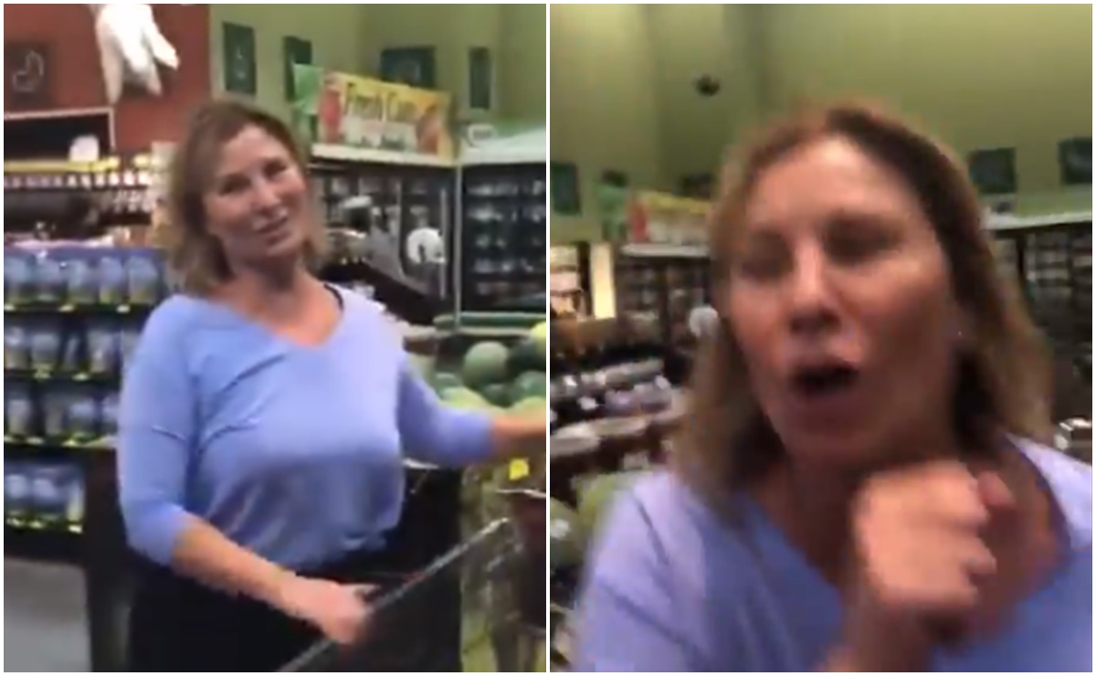 Video. Mujer tose a propósito sobre clientes en tienda de Nebraska