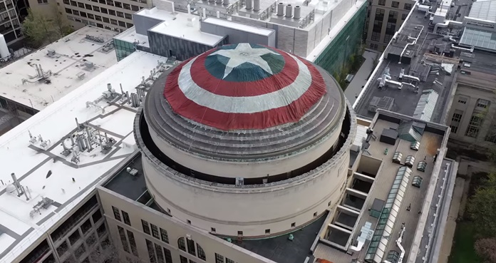 Cúpula del MIT, escudo de Capitán América