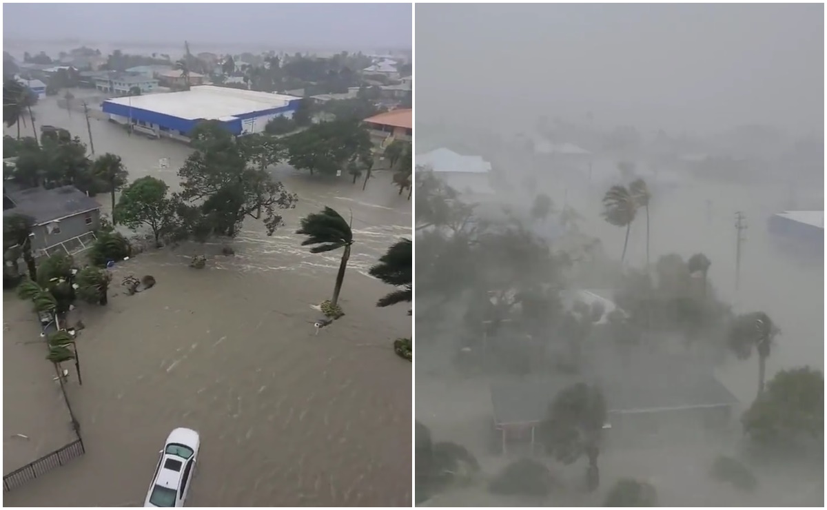 Videos. Huracán Ian provoca condiciones “catastróficas” en Florida
