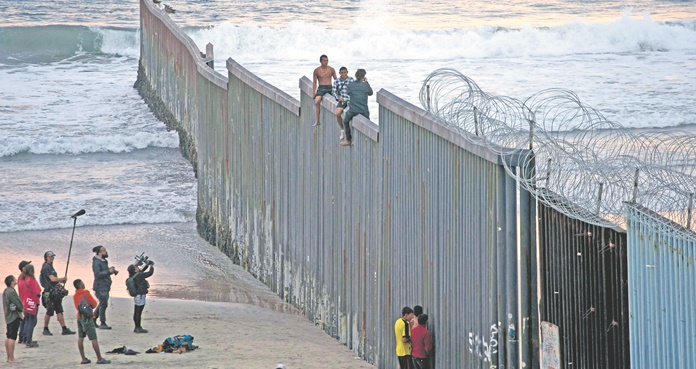 Muro fronterizo entre México y Estados Unidos
