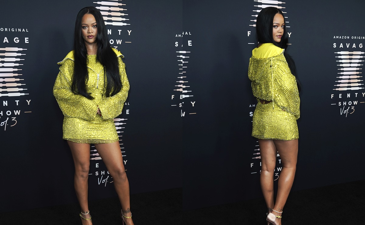 Rihanna y el diminuto vestido plata traslúcido con el que sorprendió