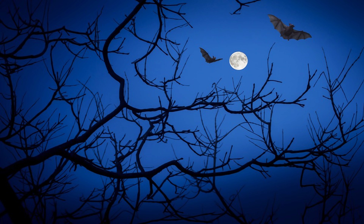 Luna azul en Halloween