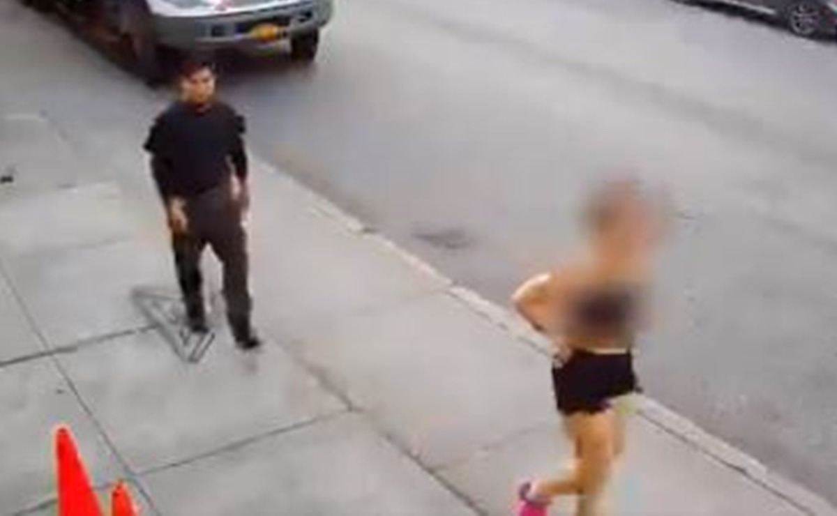 Video. Hombre derriba a mujer para tocarla en calles de Nueva York