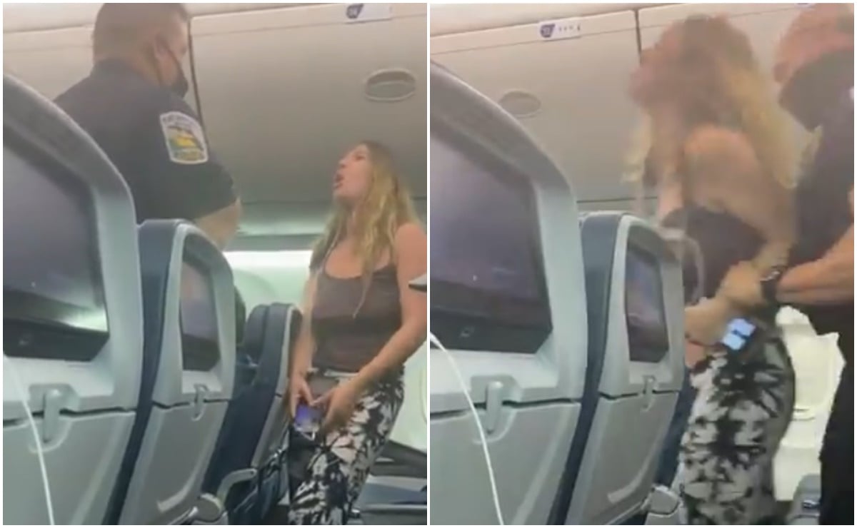 Mujer escupe hacia pasajeros y se niega a usar cubrebocas durante vuelo en EU