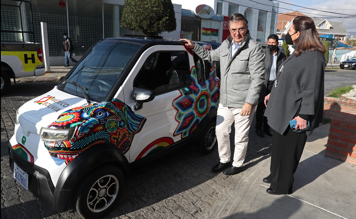 ¿Cuánto cuesta el auto eléctrico boliviano que anunció Marcel Ebrard?