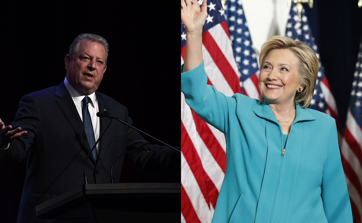 Al Gore y Hillary Clinton