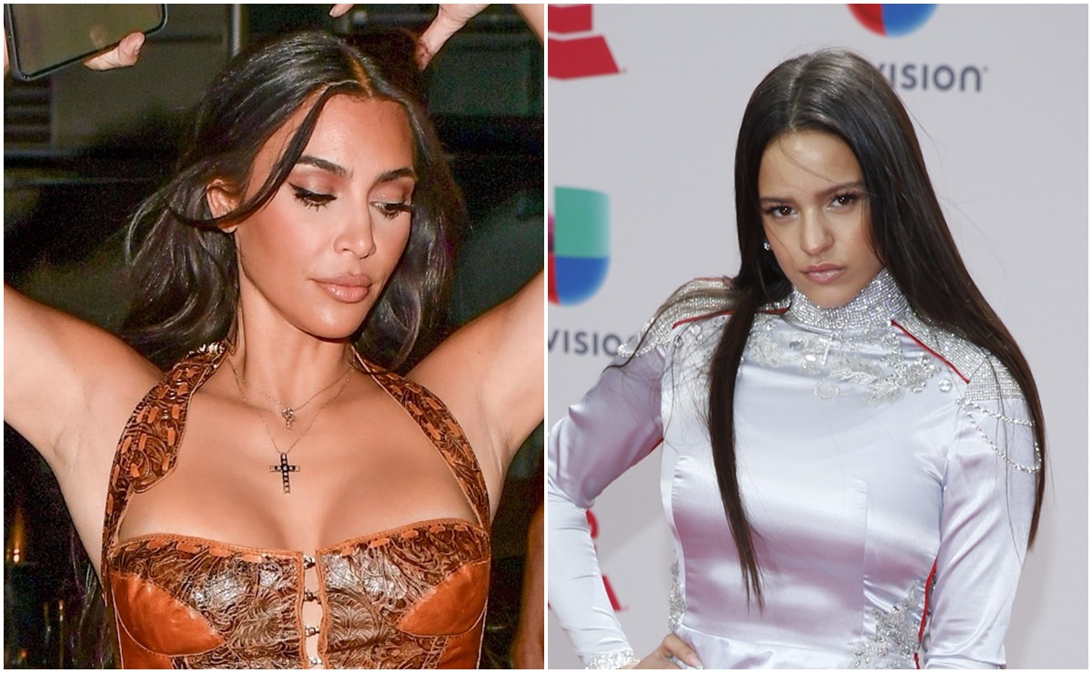 Kim Kardashian ficha a Rosalía para su nueva colección de ropa interior (FOTOS)